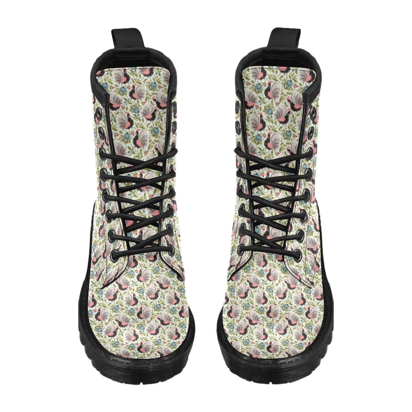 Rooster Print Design Women's Boots