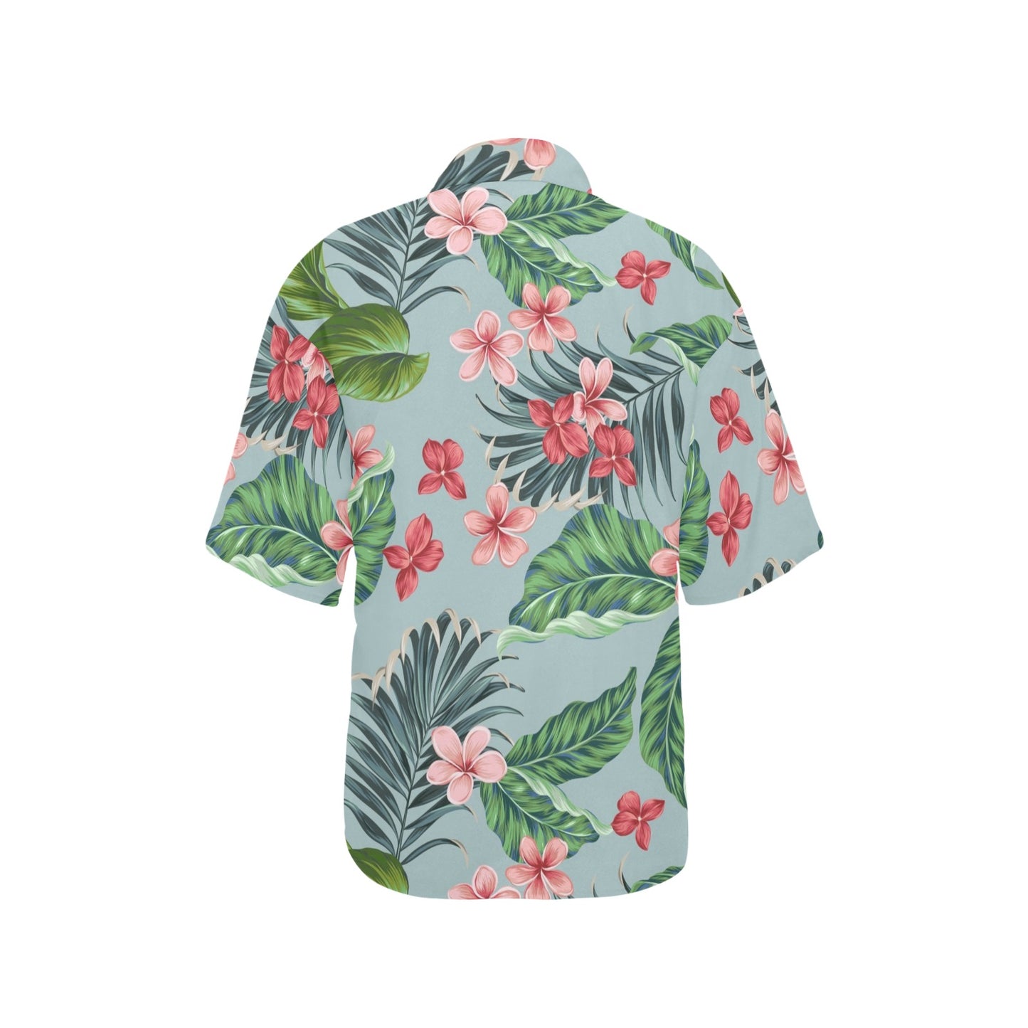Plumeria Pattern Print Design PM027 Women's Hawaiian Shirt