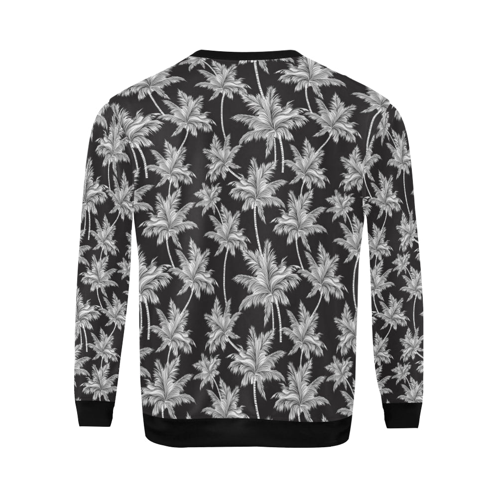 Palm Tree Pattern Print Design PT03 Men Long Sleeve Sweatshirt