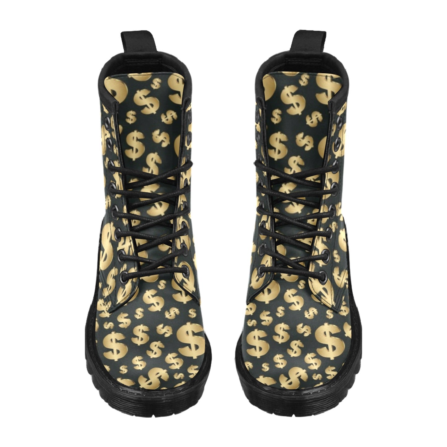 Dollar Pattern Print Design DO04 Women's Boots