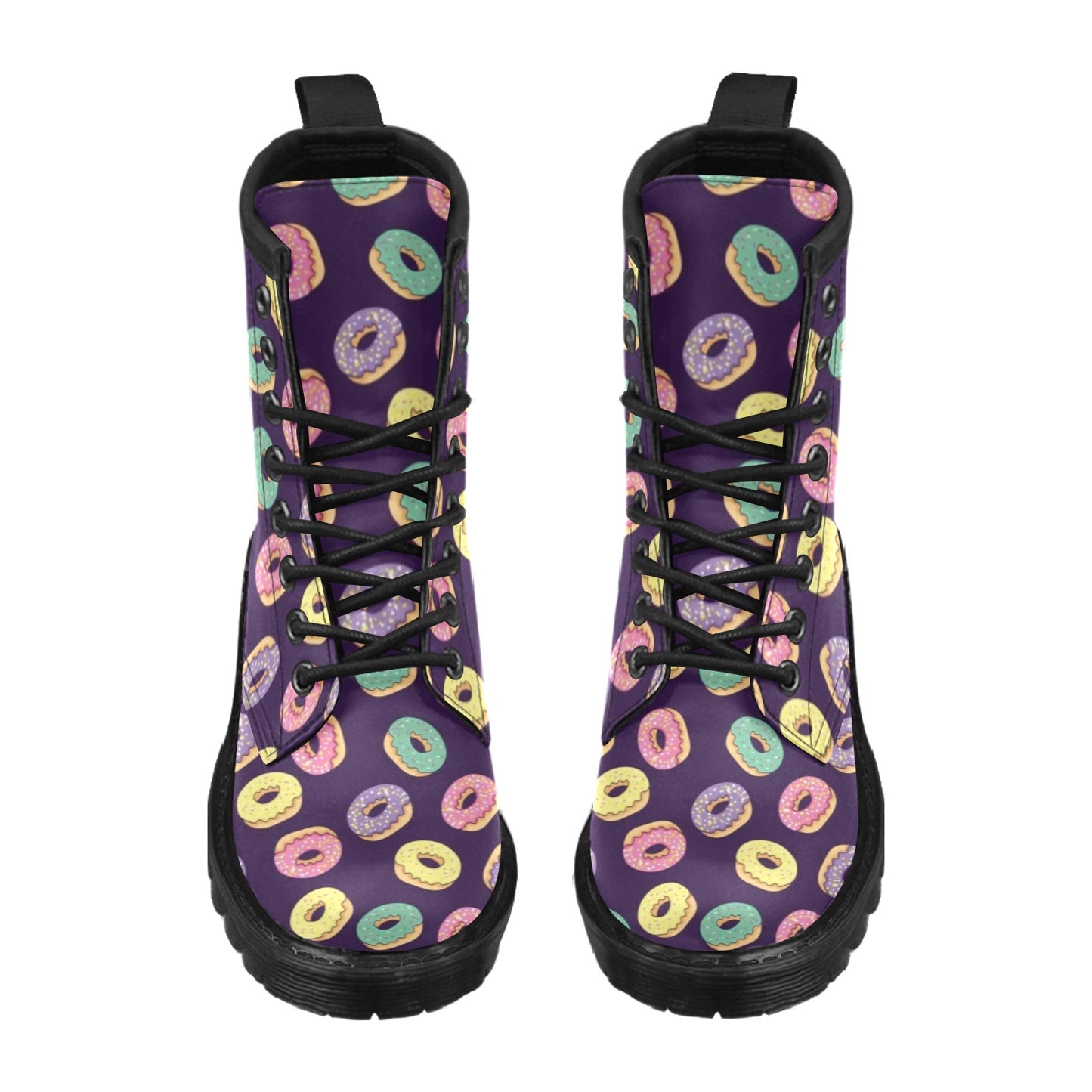 Donut Pattern Print Design DN08 Women's Boots