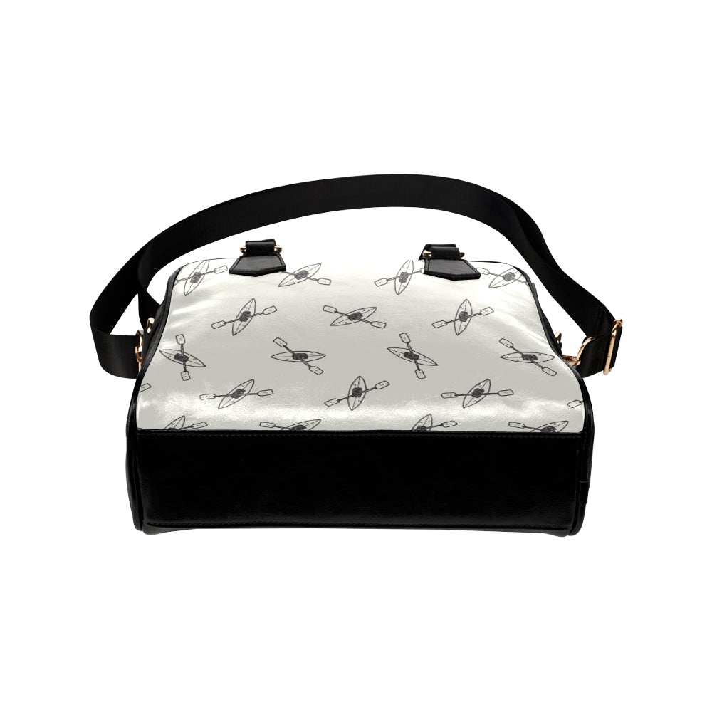 Kayak Pattern Print Design 01 Shoulder Handbag
