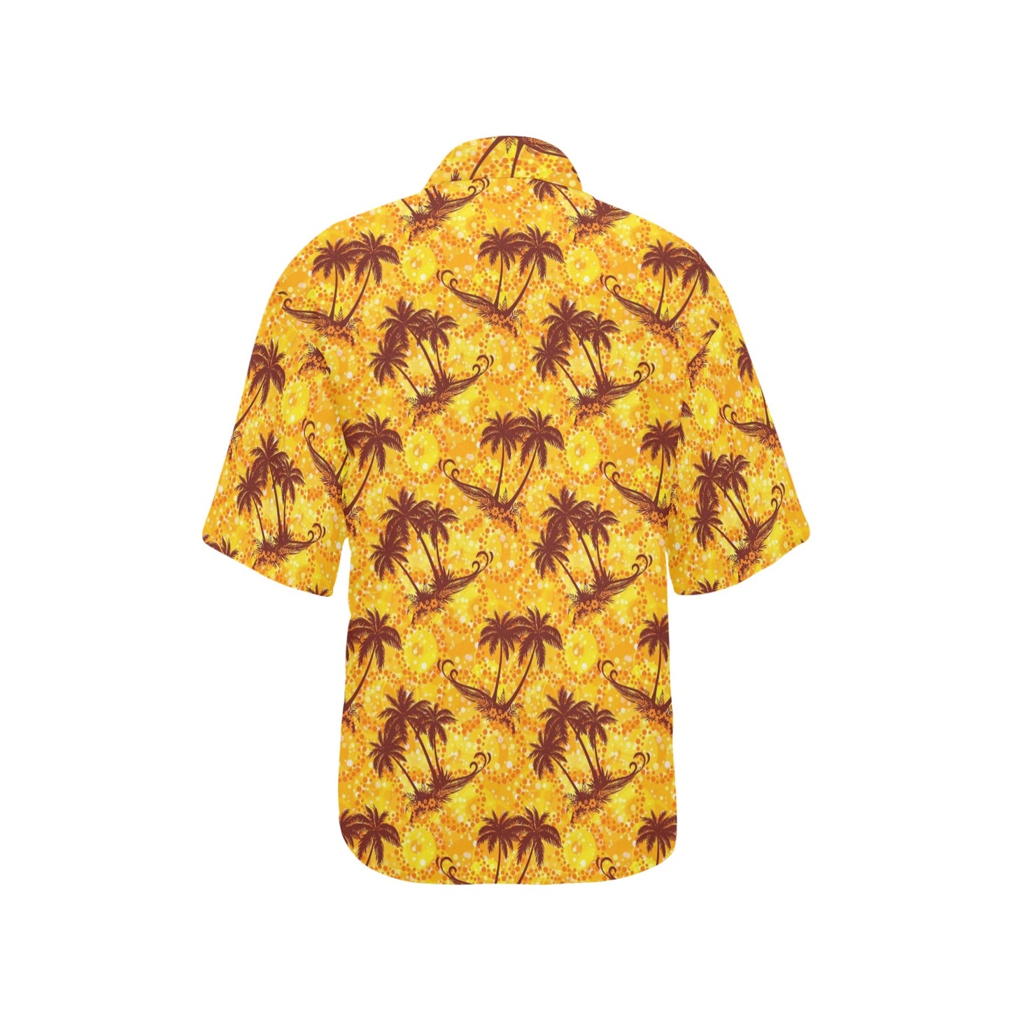 Palm Tree Pattern Print Design PT012 Women's Hawaiian Shirt