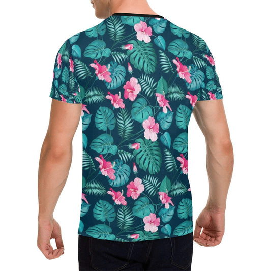 Summer Floral Print Design LKS301 Men's All Over Print T-shirt