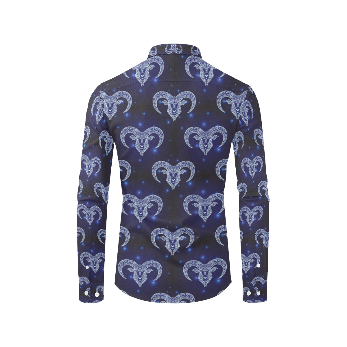 Aries Zodiac Pattern Print Design 01 Men's Long Sleeve Shirt