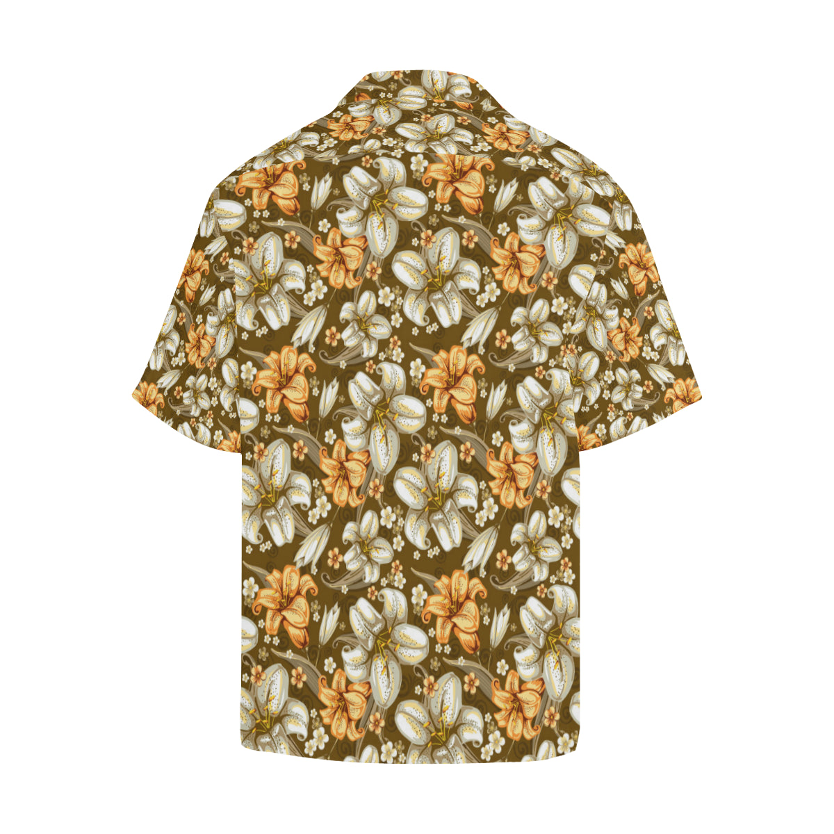 Lily Pattern Print Design 01 Men's Hawaiian Shirt