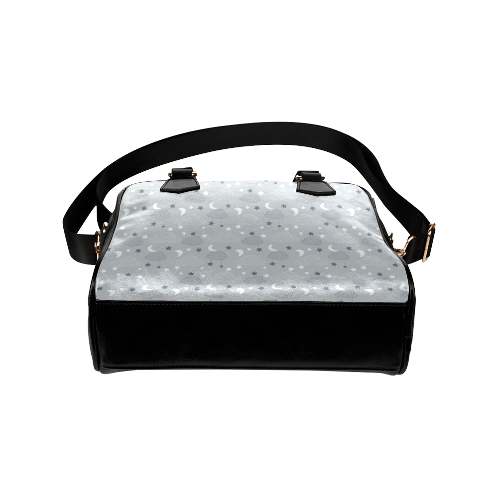 Cloud Pattern Print Design 04 Shoulder Handbag