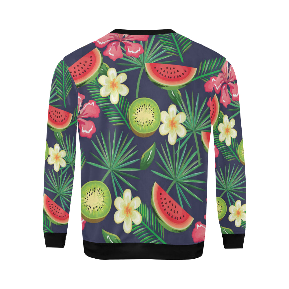 Tropical Fruits Pattern Print Design TF05 Men Long Sleeve Sweatshirt