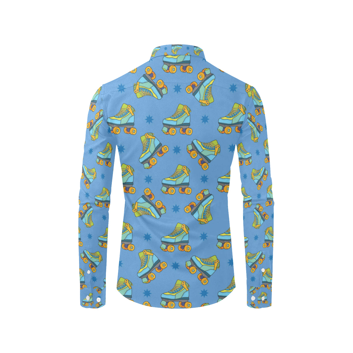 Roller skate Pattern Print Design A04 Men's Long Sleeve Shirt