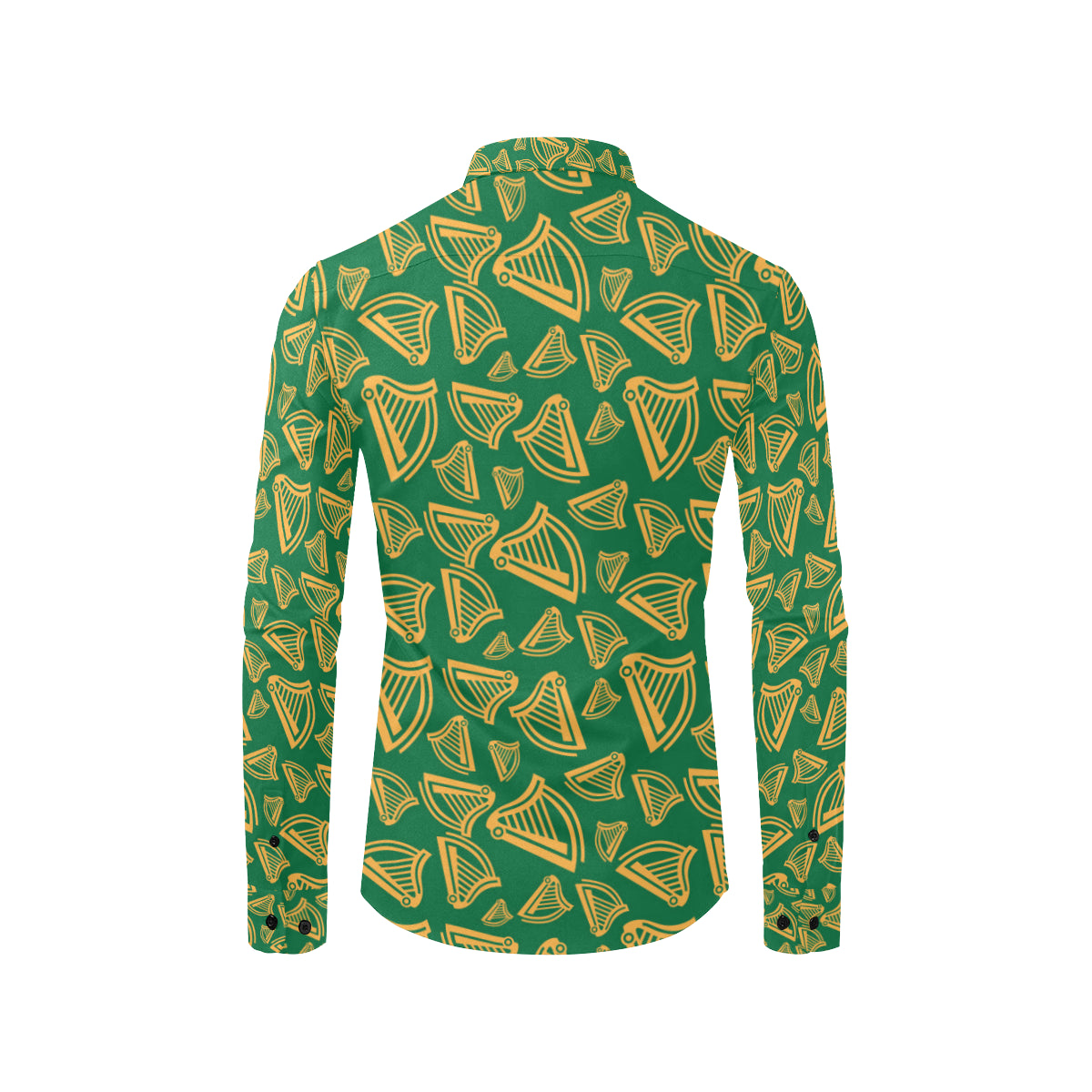 Harp Pattern Print Design 03 Men's Long Sleeve Shirt
