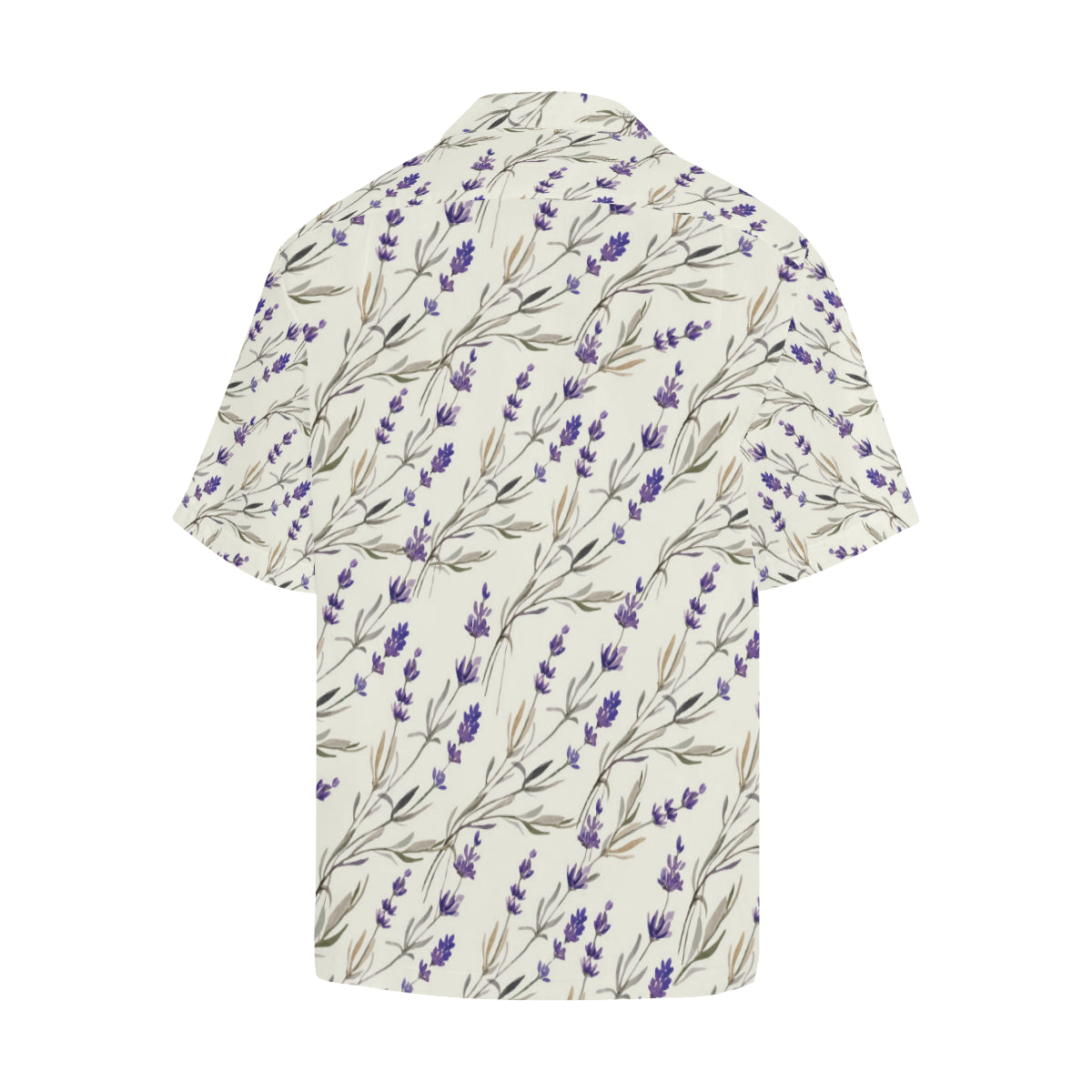 Lavender Pattern Print Design 01 Men's Hawaiian Shirt