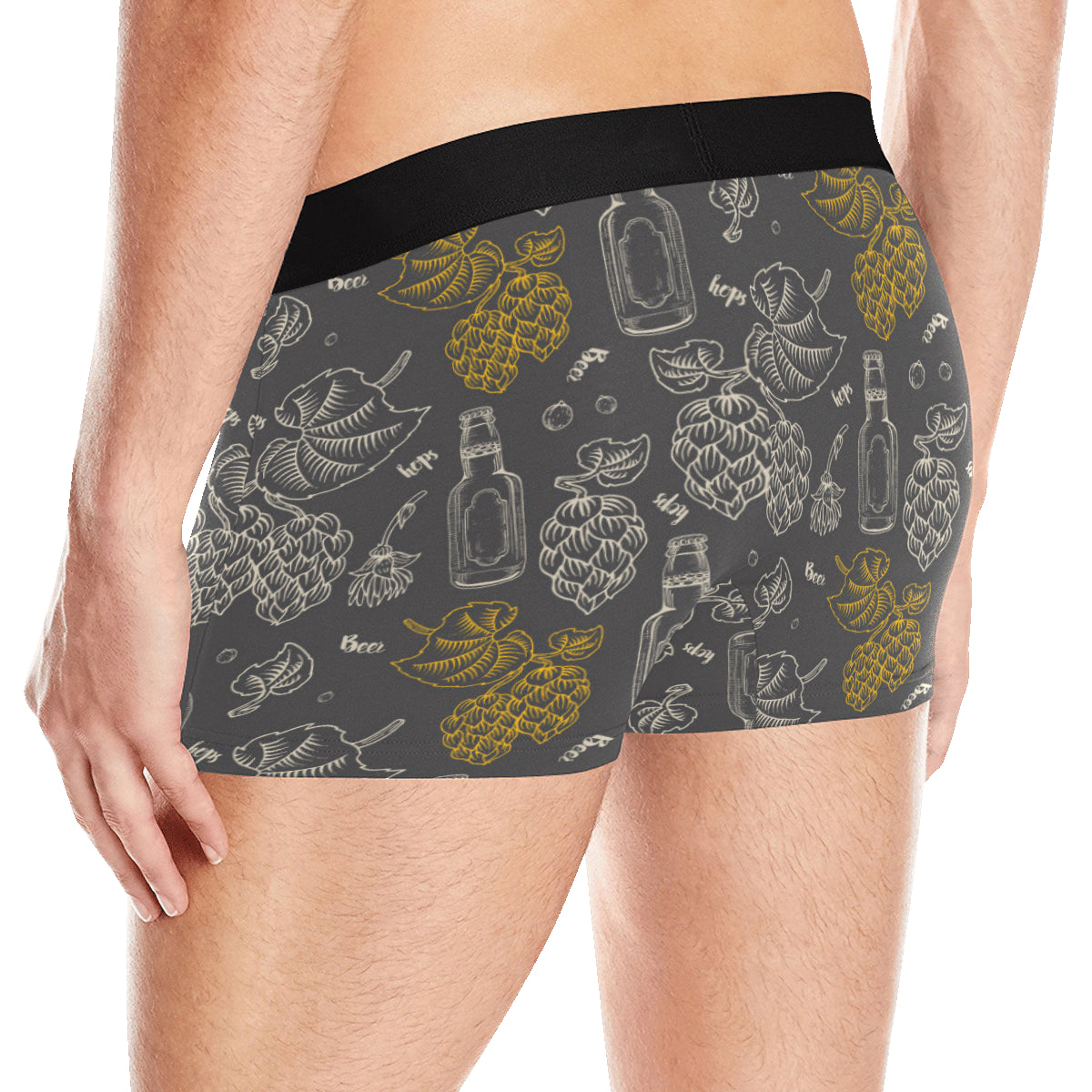 Hope Pattern Print Design 01 Men's Boxer Briefs