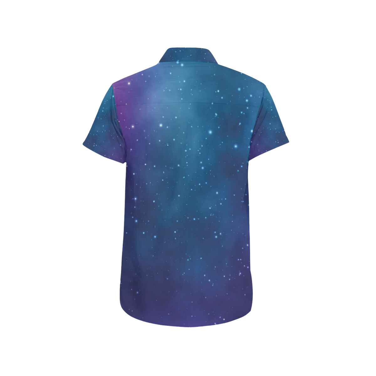 Nebula Pattern Print Design A01 Men's Short Sleeve Button Up Shirt
