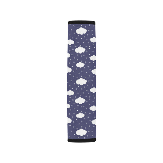 Cloud Pattern Print Design 03 Car Seat Belt Cover