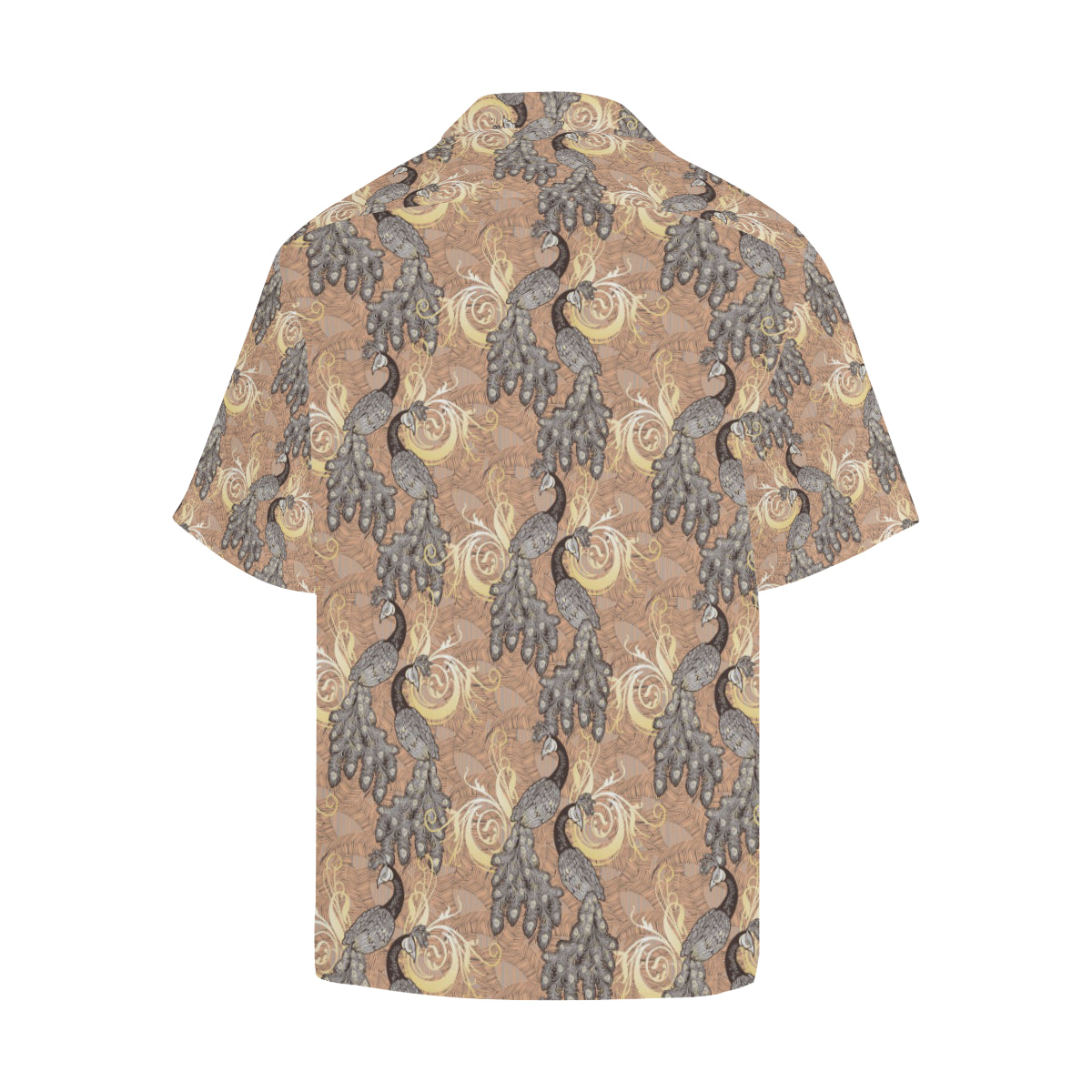 Peacock Pattern Print Design A05 Men's Hawaiian Shirt
