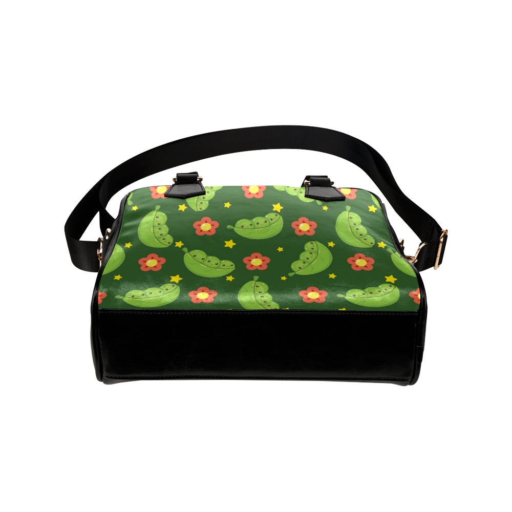 Peas Pattern Print Design A01 Shoulder Handbag