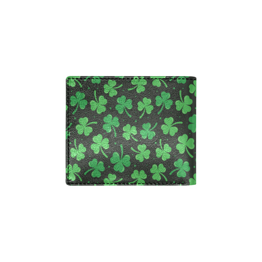 Clover Pattern Print Design 04 Men's ID Card Wallet