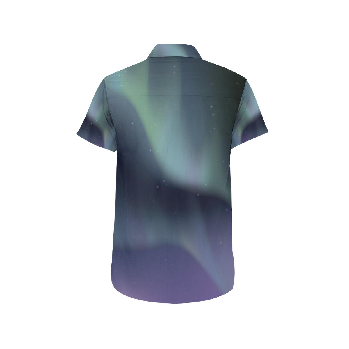 Aurora Borealis Pattern Print Design 01 Men's Short Sleeve Button Up Shirt