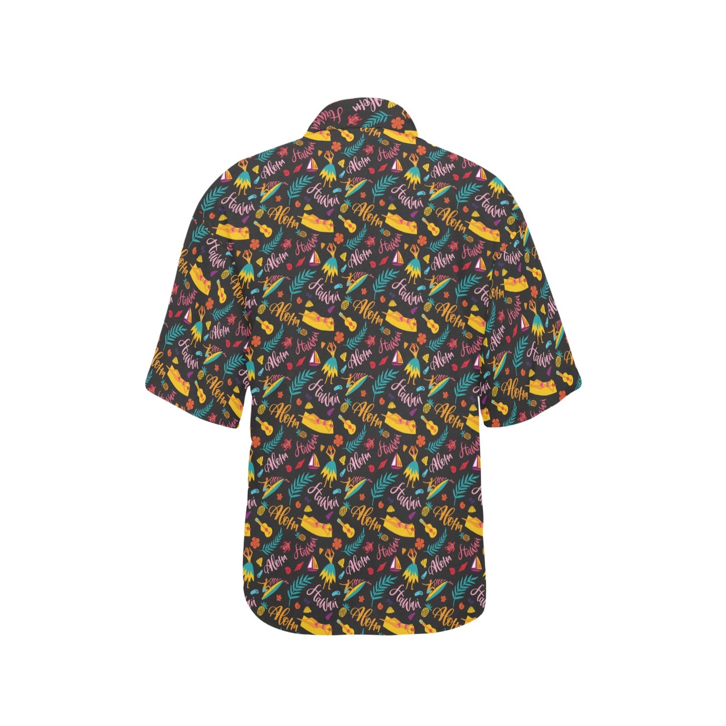 Aloha Hawaii Summer Design Themed Print Women's Hawaiian Shirt