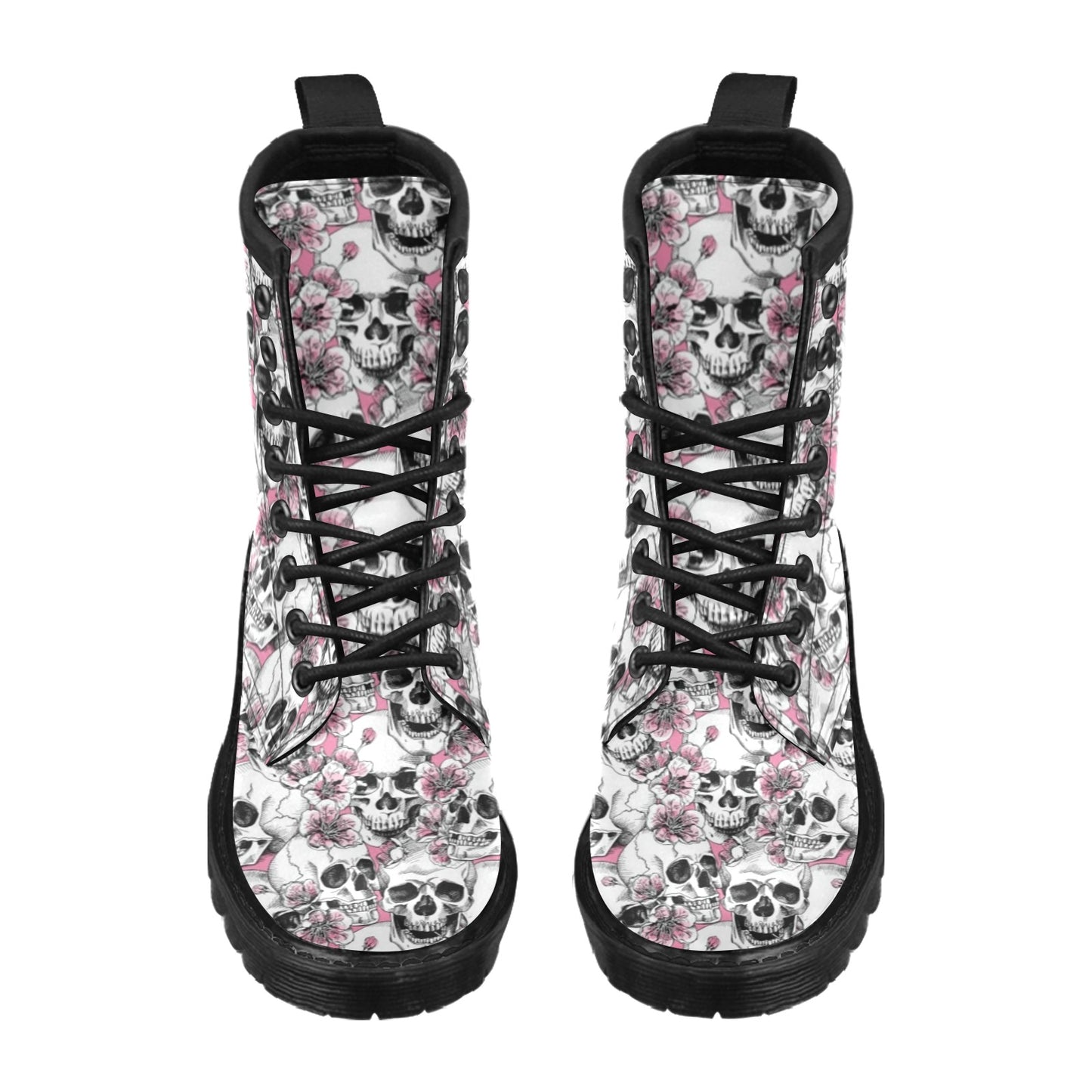 Cherry Blossom Pattern Print Design CB03 Women's Boots