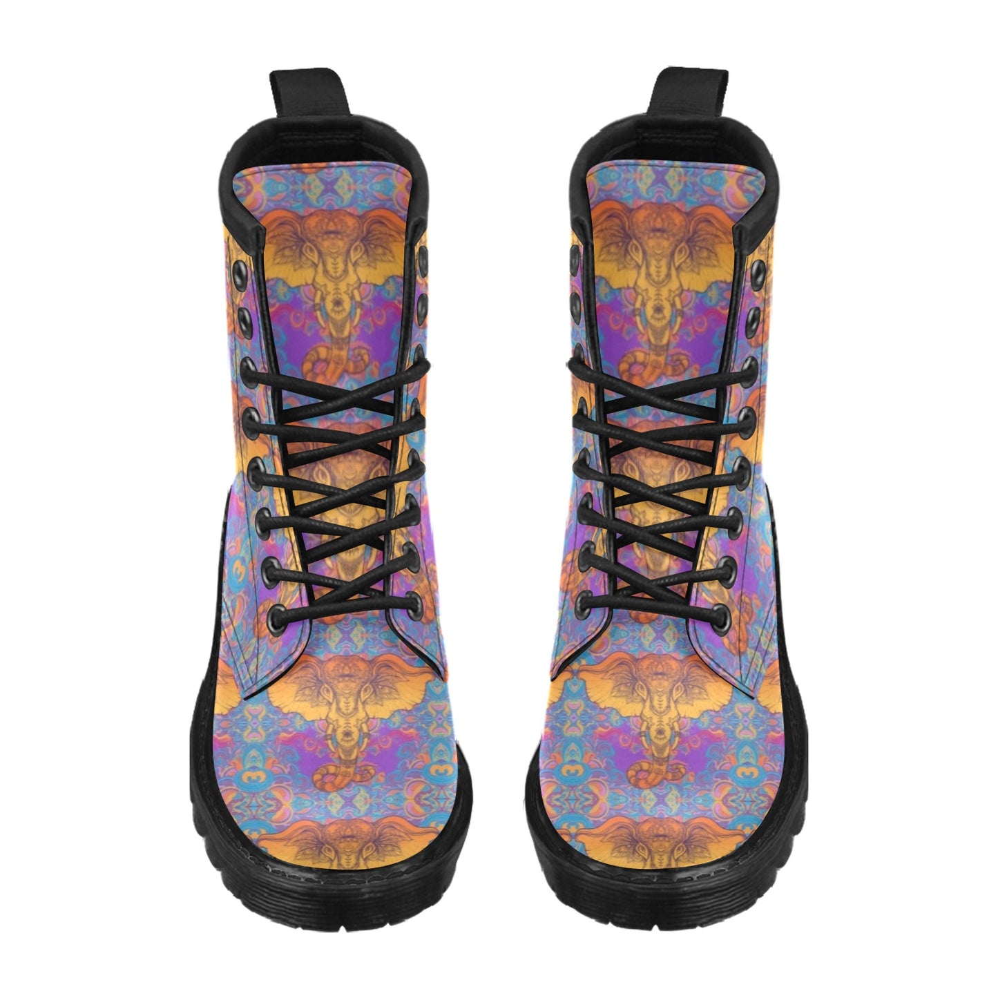 Gold Elephant Indian Women's Boots