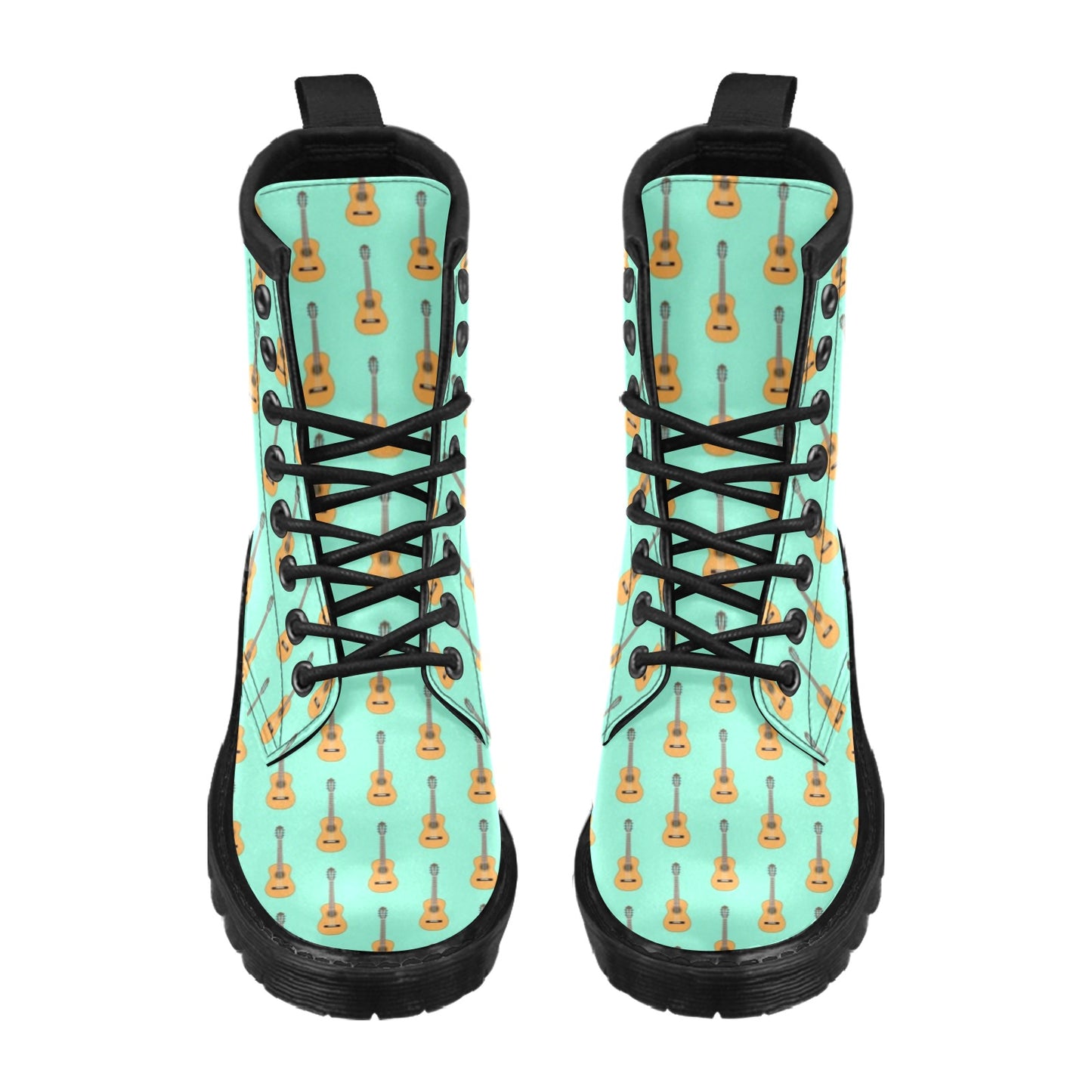 Acoustic Guitar Print Design LKS403 Women's Boots