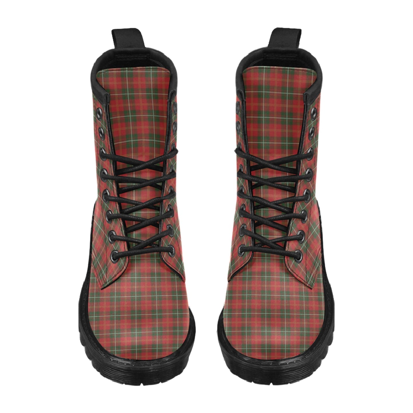 Holiday Tartan Plaid Pattern Women's Boots