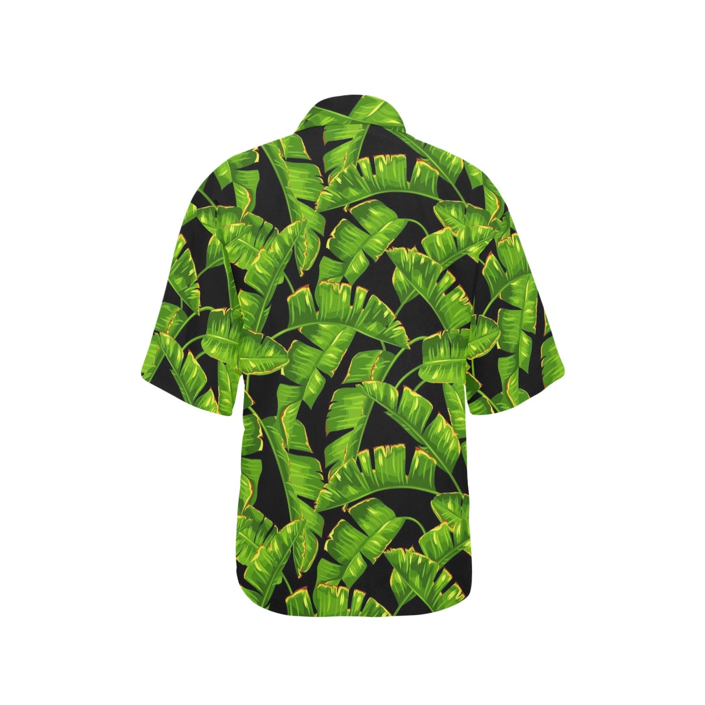 Banana Leaf Pattern Print Design BL06 Women's Hawaiian Shirt