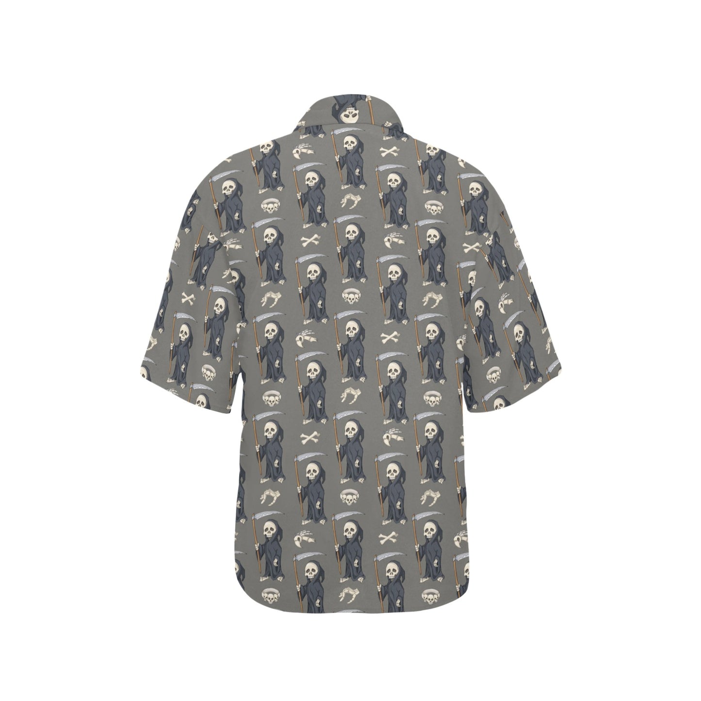 Skeleton Print Design LKS308 Women's Hawaiian Shirt