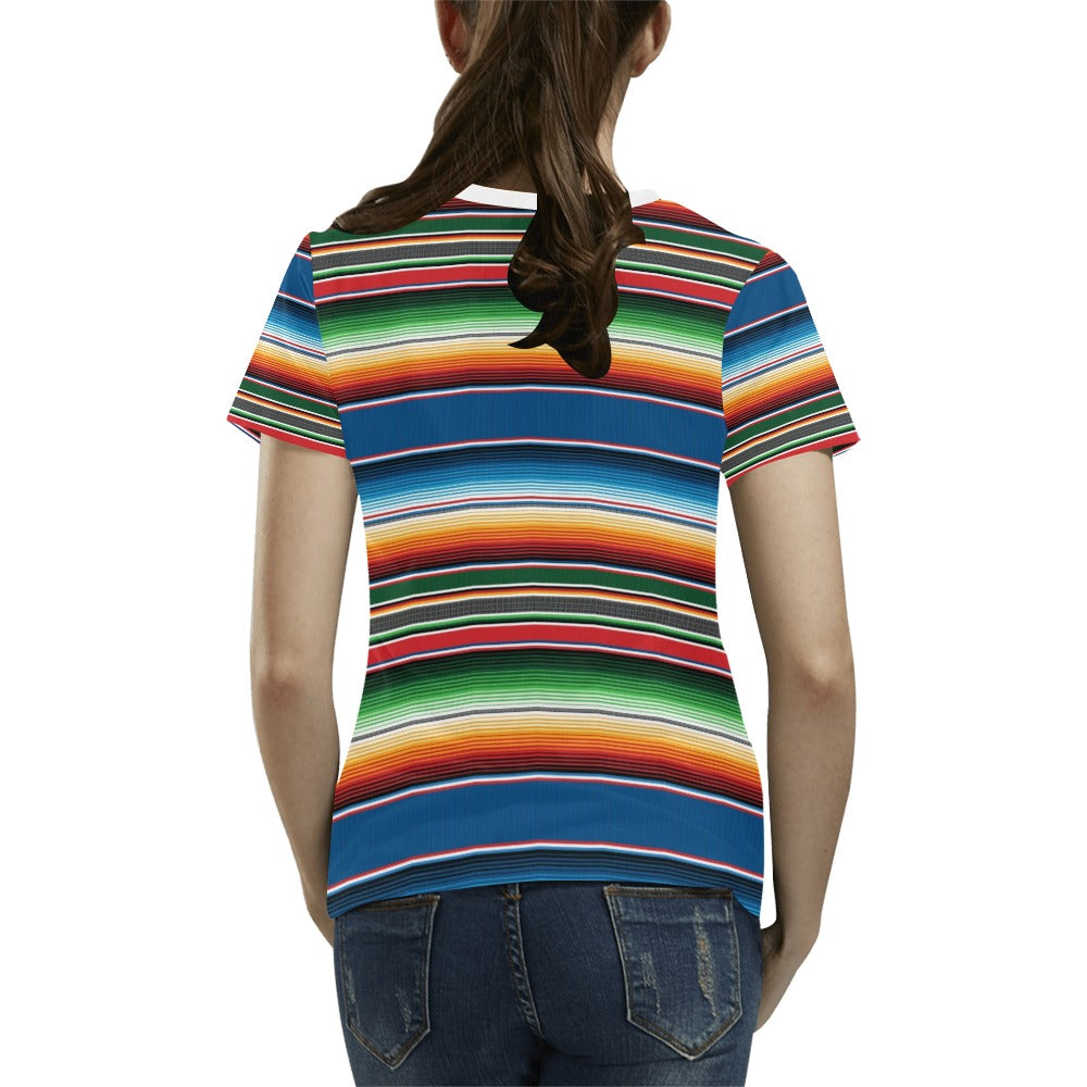Serape Print Design LKS303 Women's T-shirt
