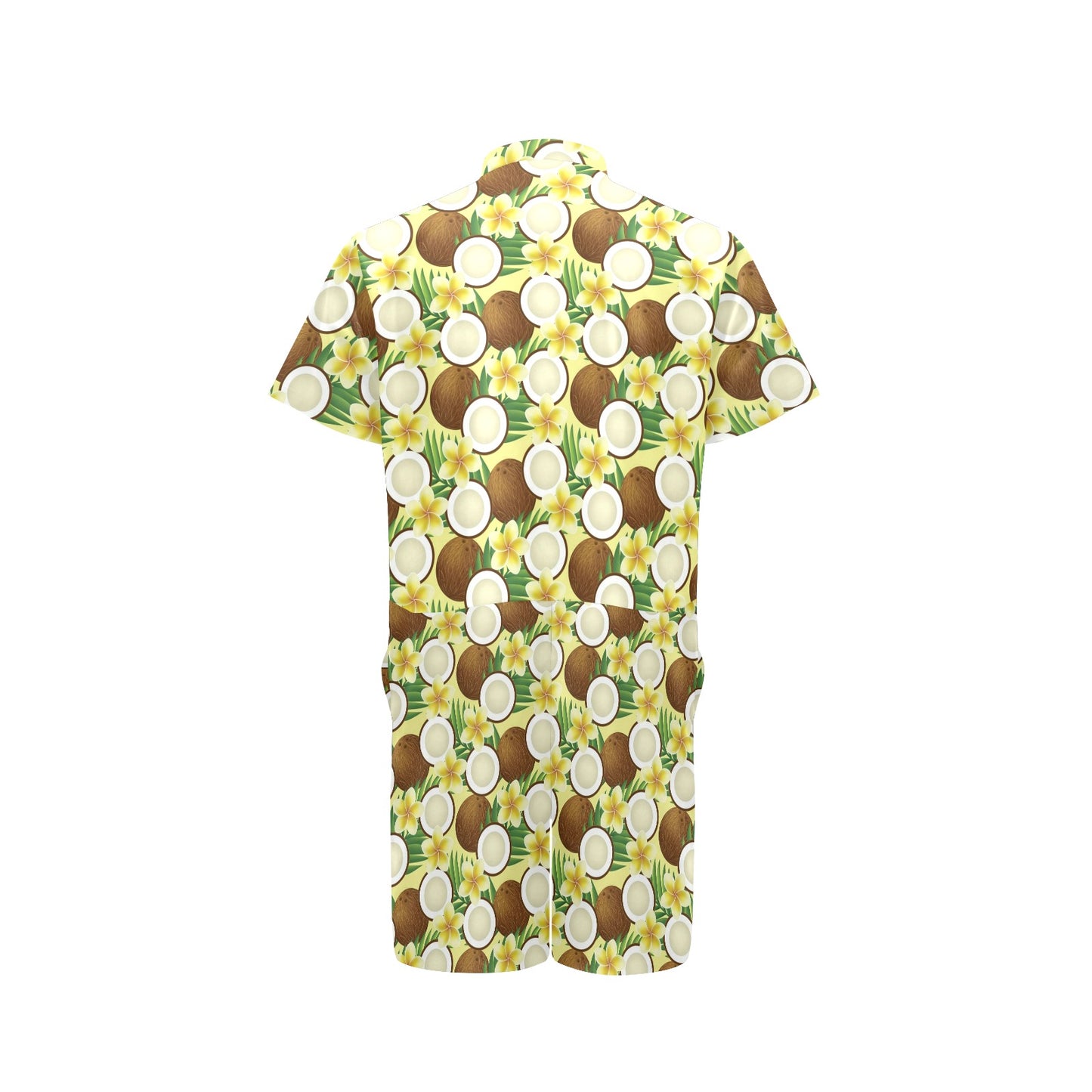 Coconut Pattern Print Design CN02 Men's Romper
