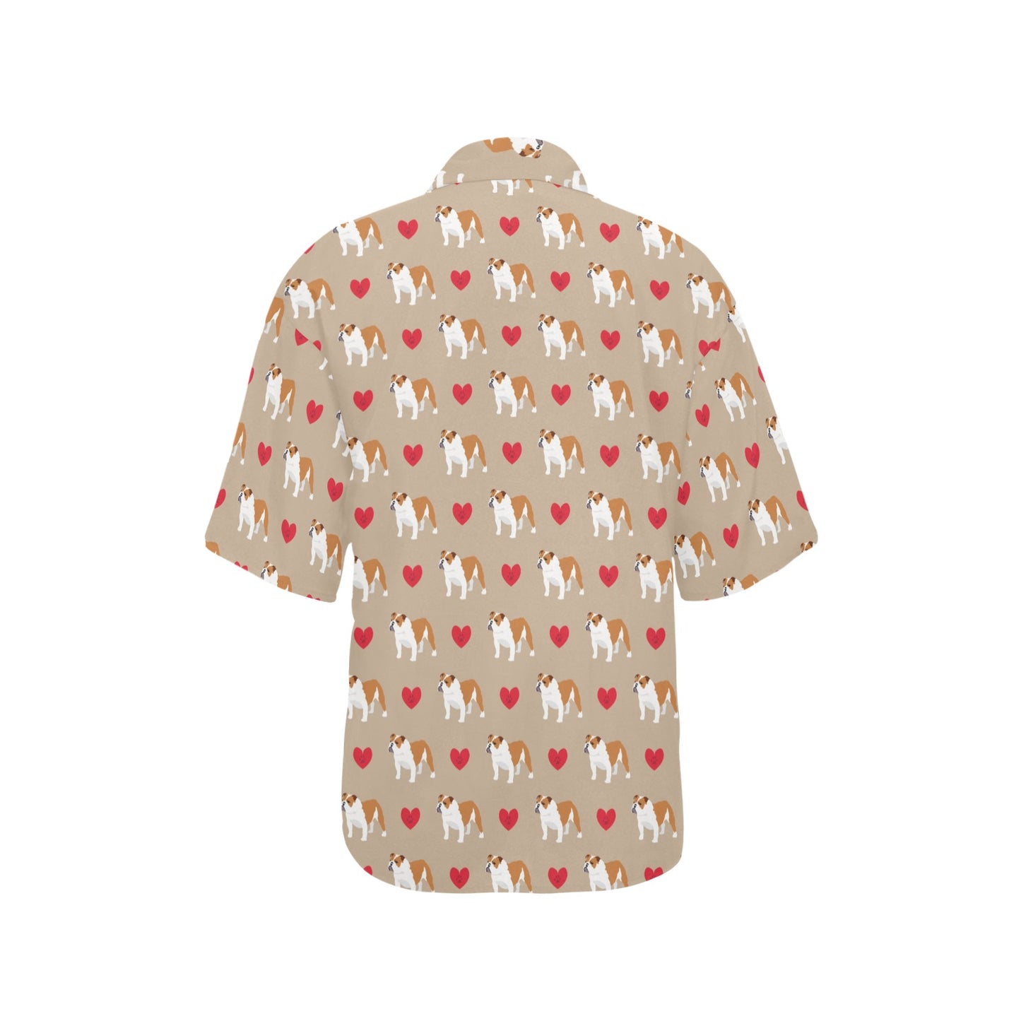 Bulldogs Pattern Print Design 02 Women's Hawaiian Shirt