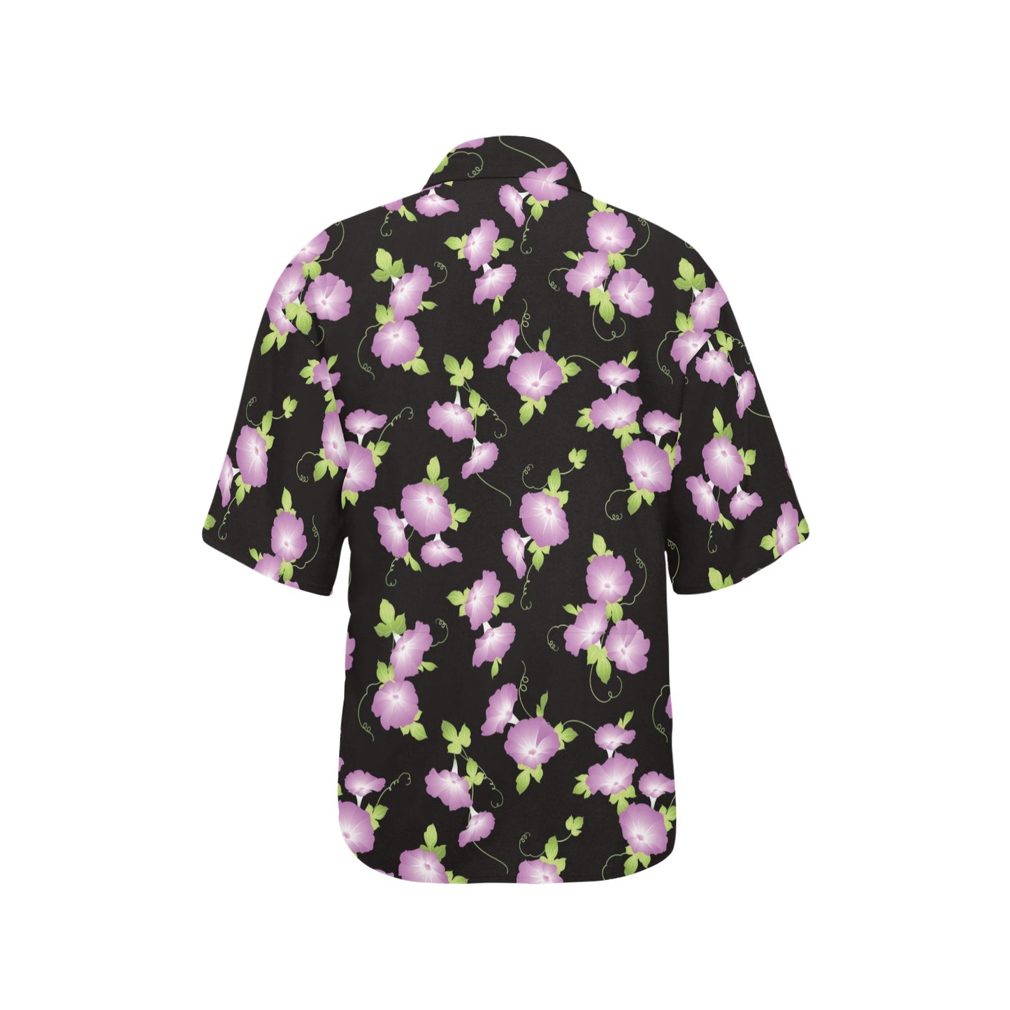 Morning Glory Pattern Print Design MG02 Women's Hawaiian Shirt
