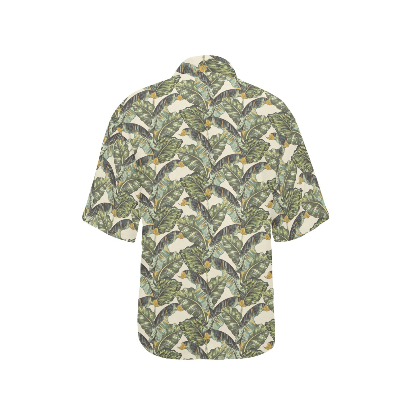 Banana Leaf Pattern Print Design 04 Women's Hawaiian Shirt