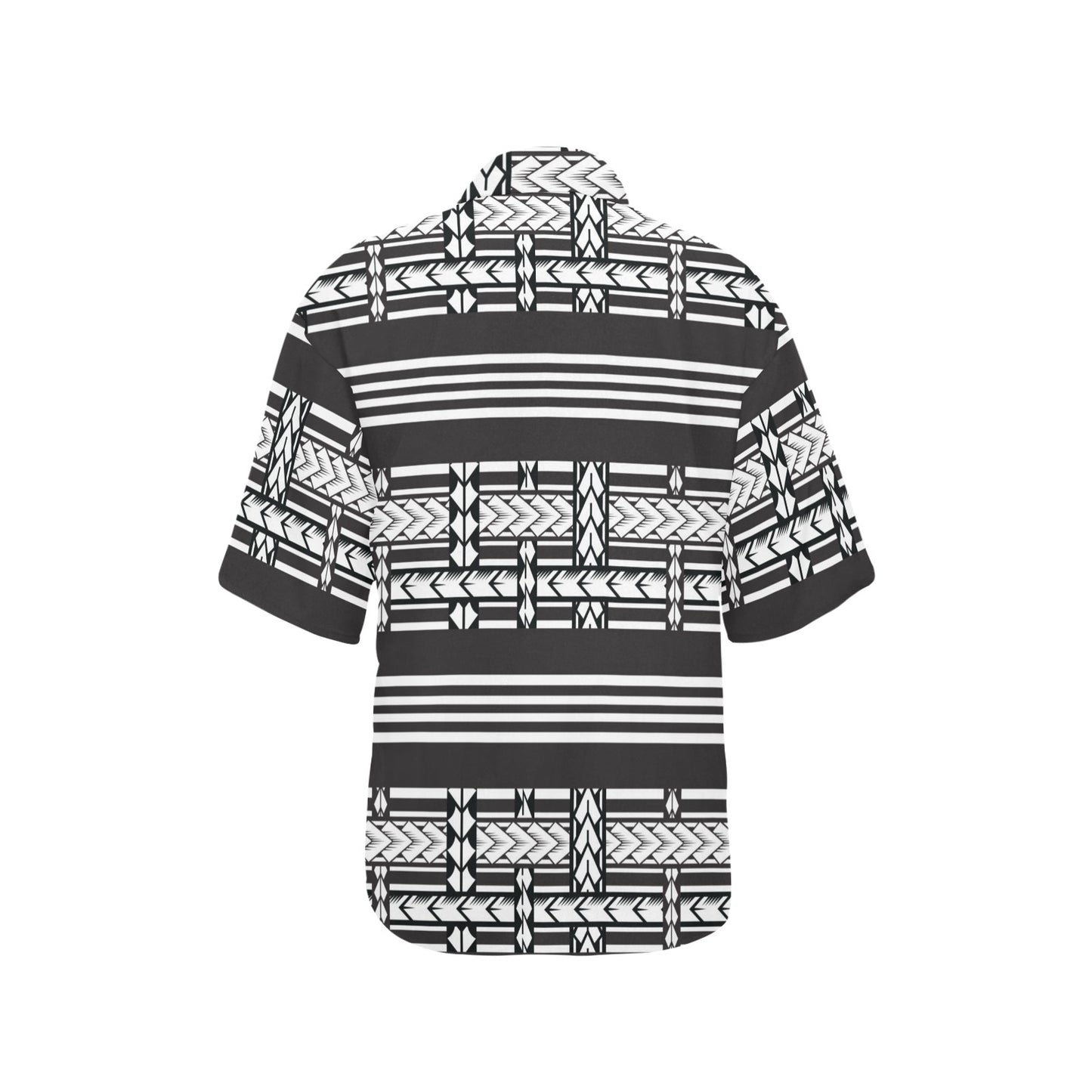 Samoan Tattoo Print Design LKS304 Women's Hawaiian Shirt