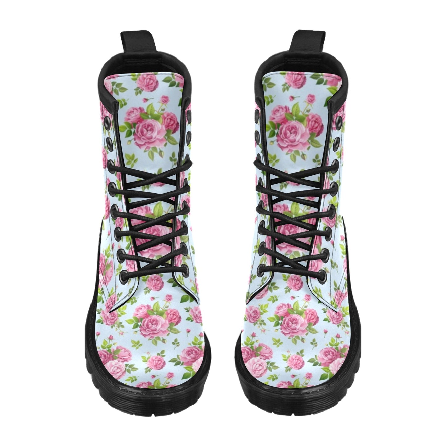 Rose Pink Pattern Print Design RO08 Women's Boots