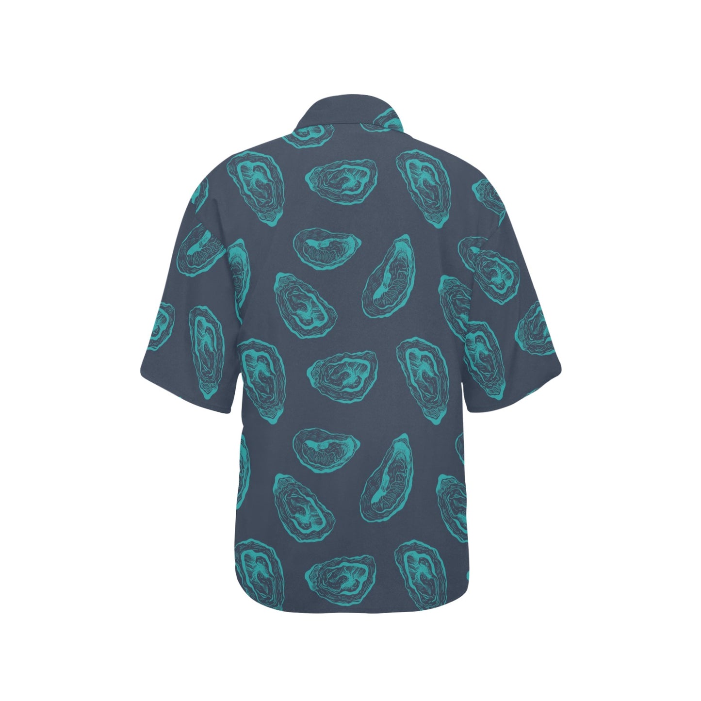 Oyster Pattern Print Design 01 Women's Hawaiian Shirt