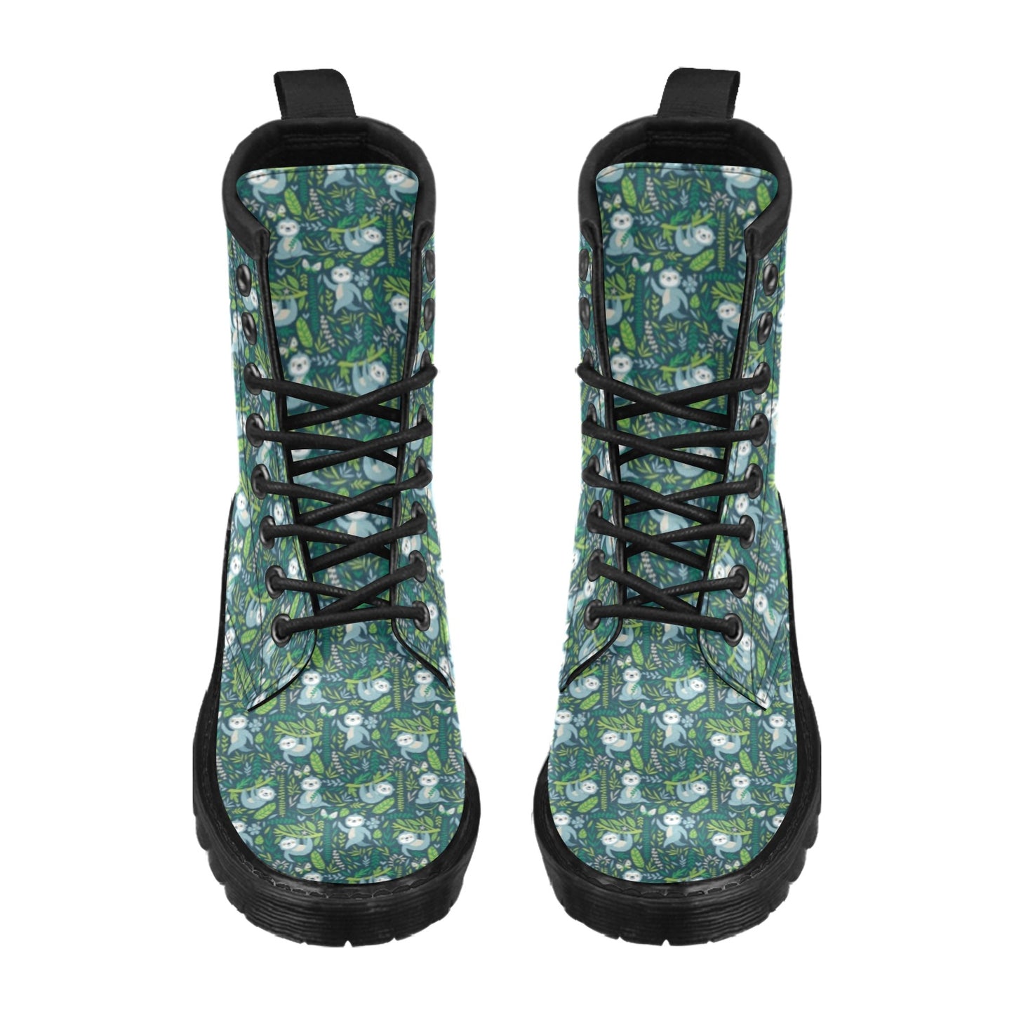 Sloth Print Design LKS304 Women's Boots