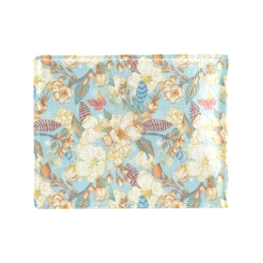 Summer Floral Print Design LKS302 Men's ID Card Wallet