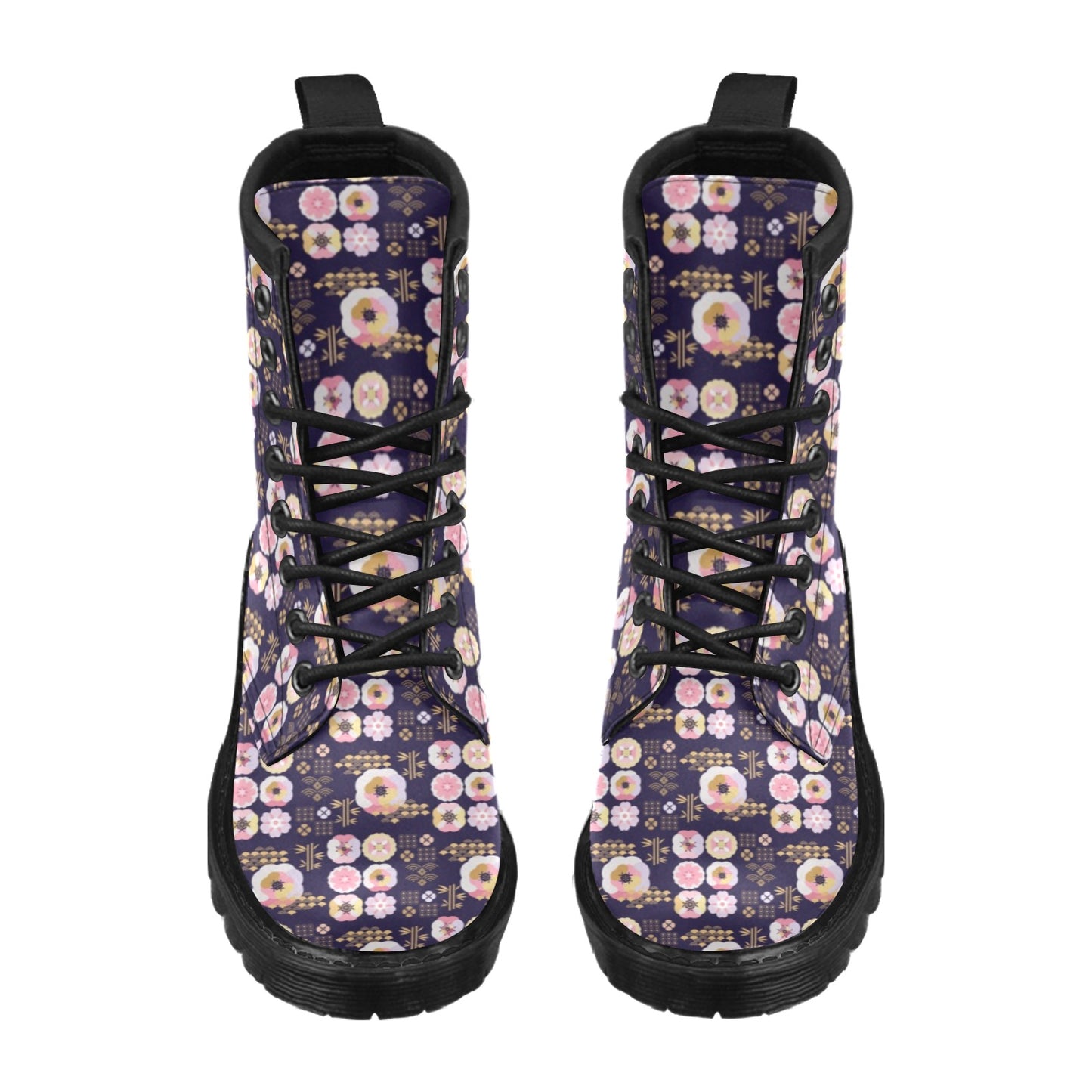 Sakura Japan Style Print Design LKS302 Women's Boots