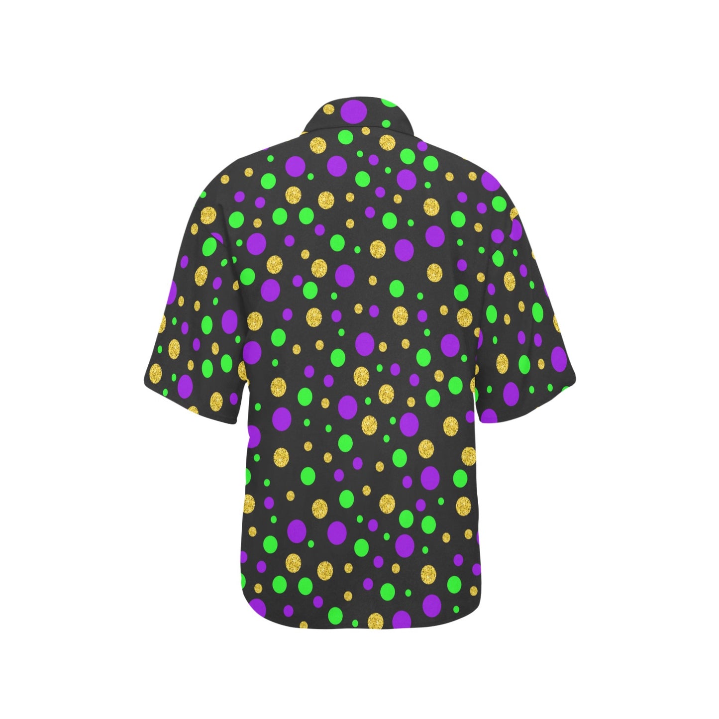 Mardi Gras Pattern Print Design 07 Women's Hawaiian Shirt