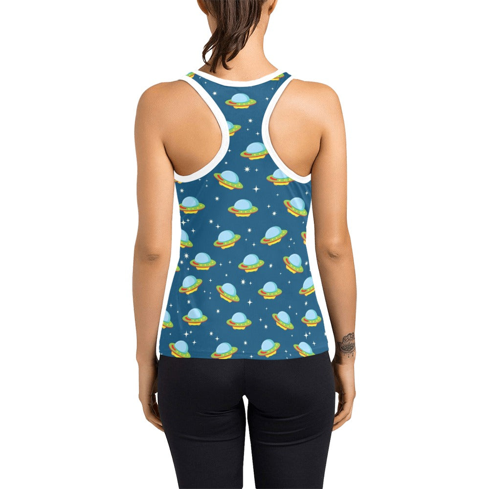 UFO Print Design LKS305 Women's Racerback Tank Top