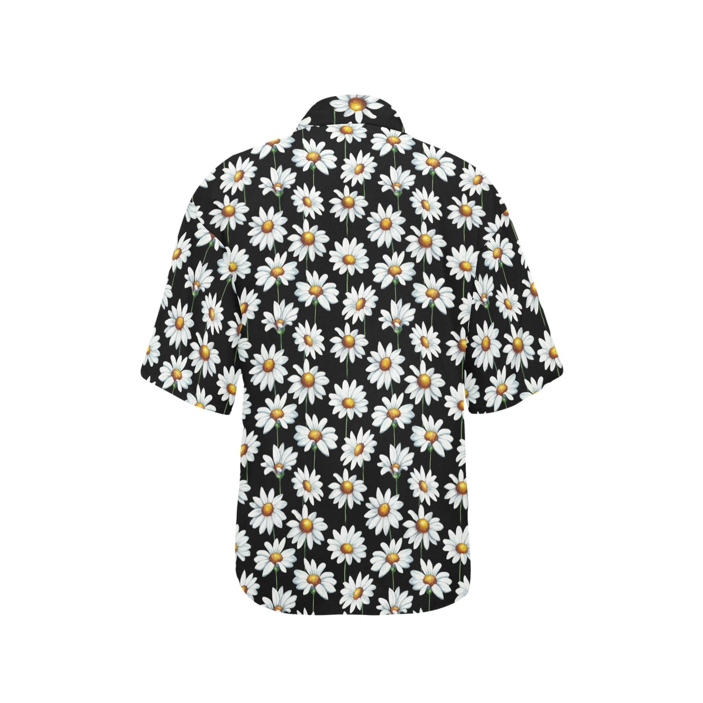 Daisy Print Pattern Women's Hawaiian Shirt