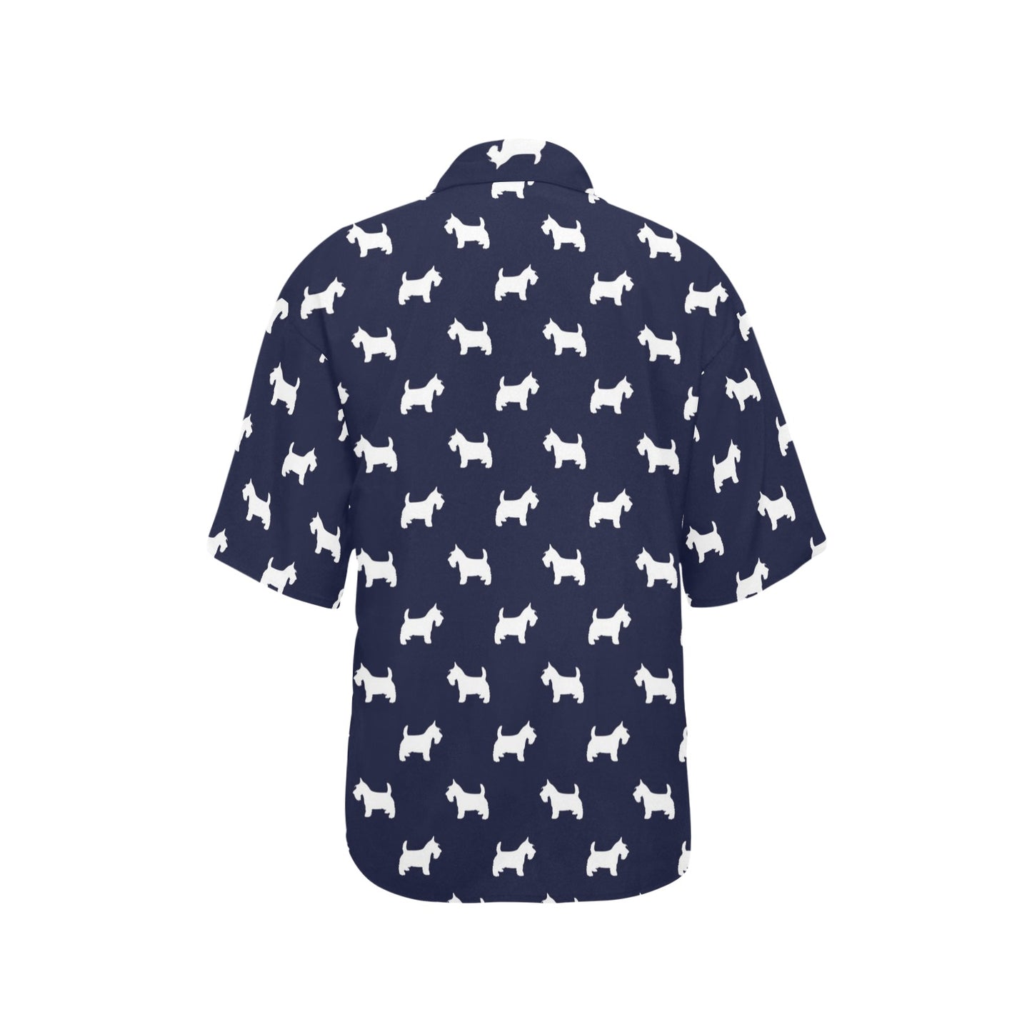 Scottish Terriers Print Design LKS3019 Women's Hawaiian Shirt