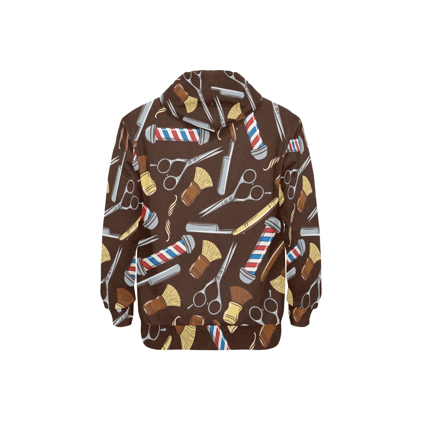 Barber Tools Design Print Pattern JJ001 Men's Pullover Hoodie