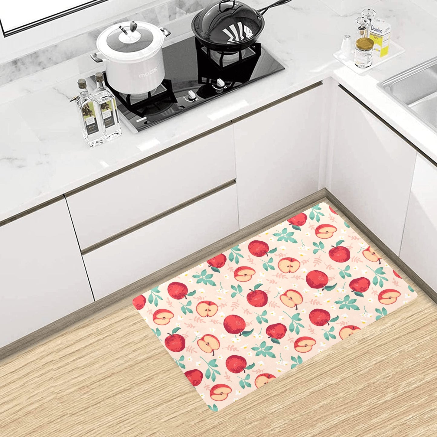 Apple Pattern Print Design AP06 Kitchen Mat