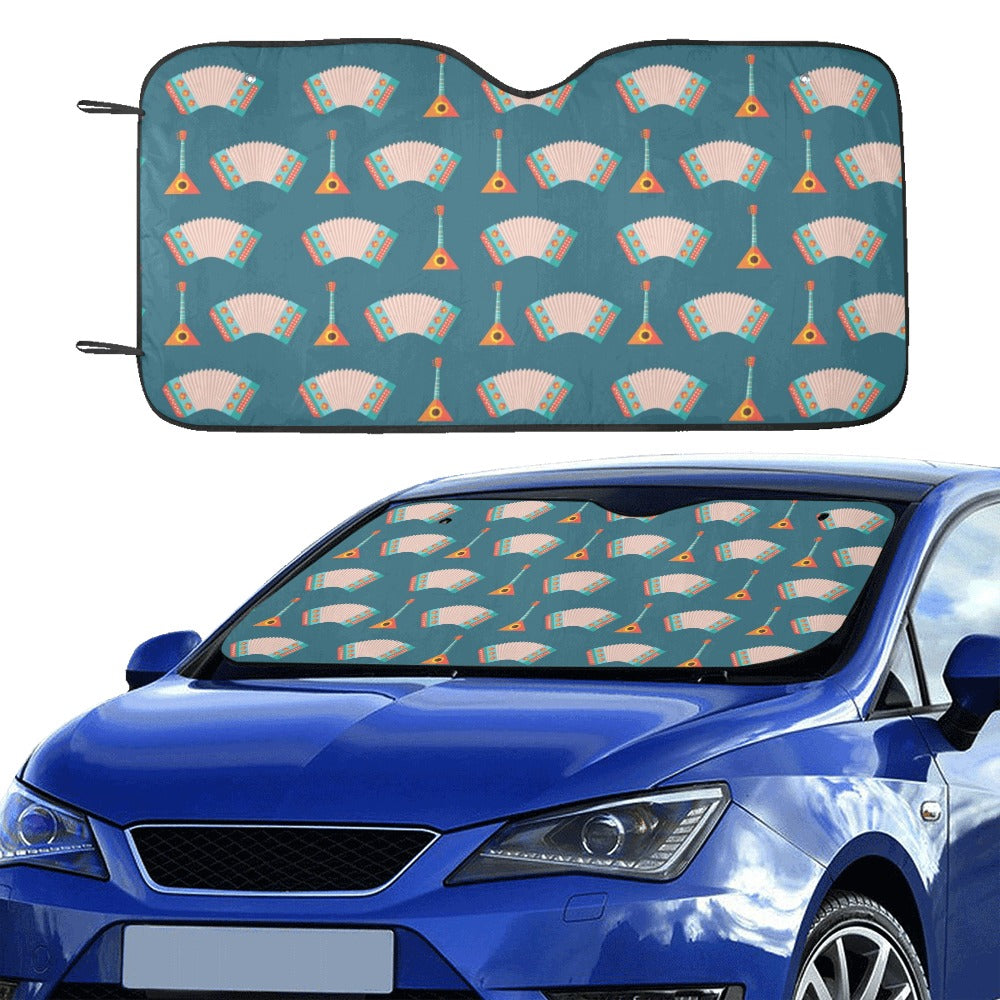 Accordion Print Design LKS402 Car front Windshield Sun Shade