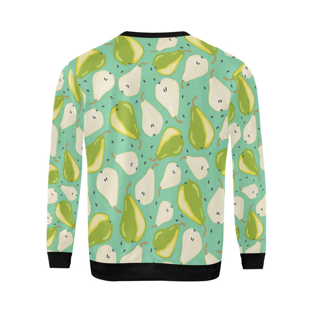 Pear Pattern Print Design PE04 Men Long Sleeve Sweatshirt