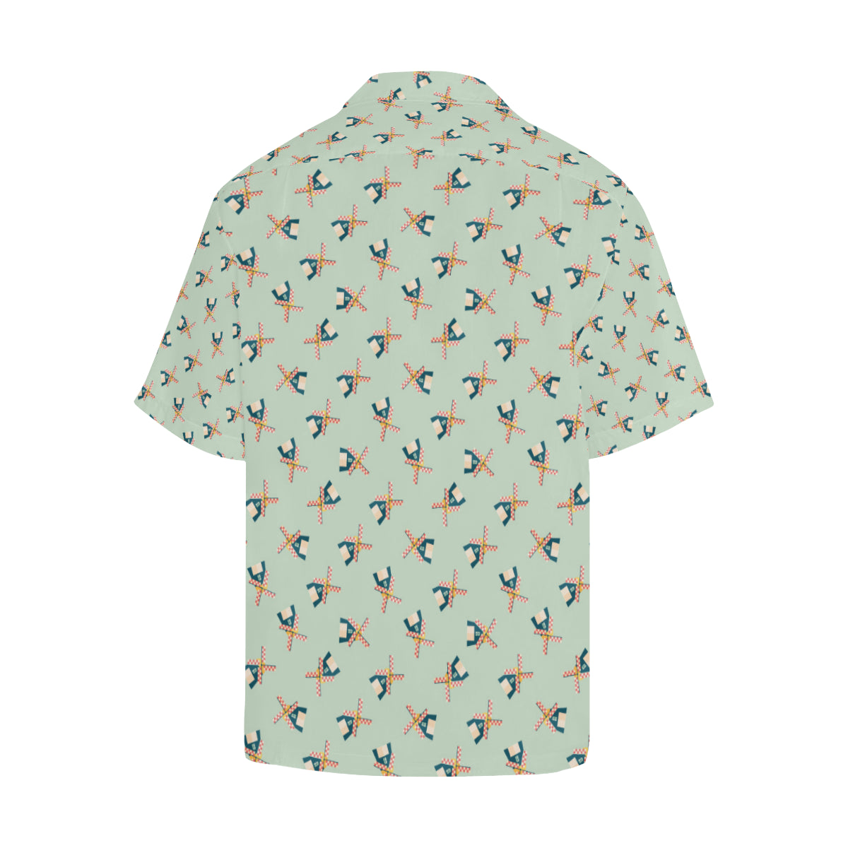 Windmill Pattern Print Design 02 Men's Hawaiian Shirt