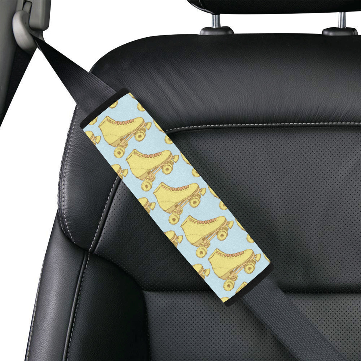 Roller skate Pattern Print Design A03 Car Seat Belt Cover